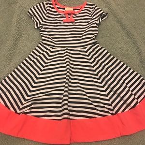 Little girls striped dress